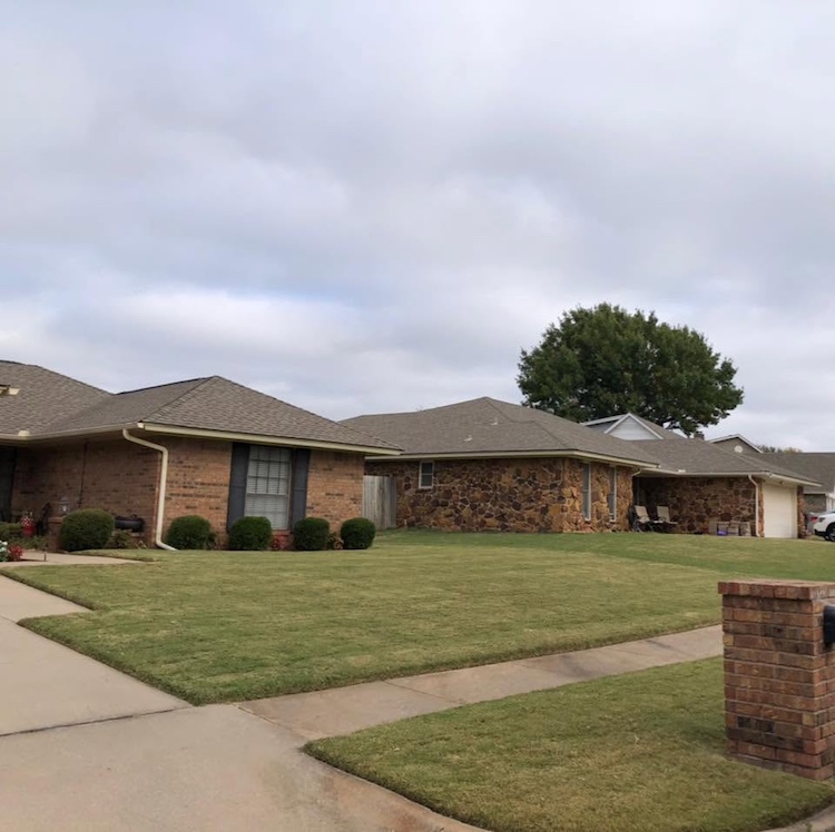 Residential landscaping project by Eagle Eye Landscaping in Newcastle, OK