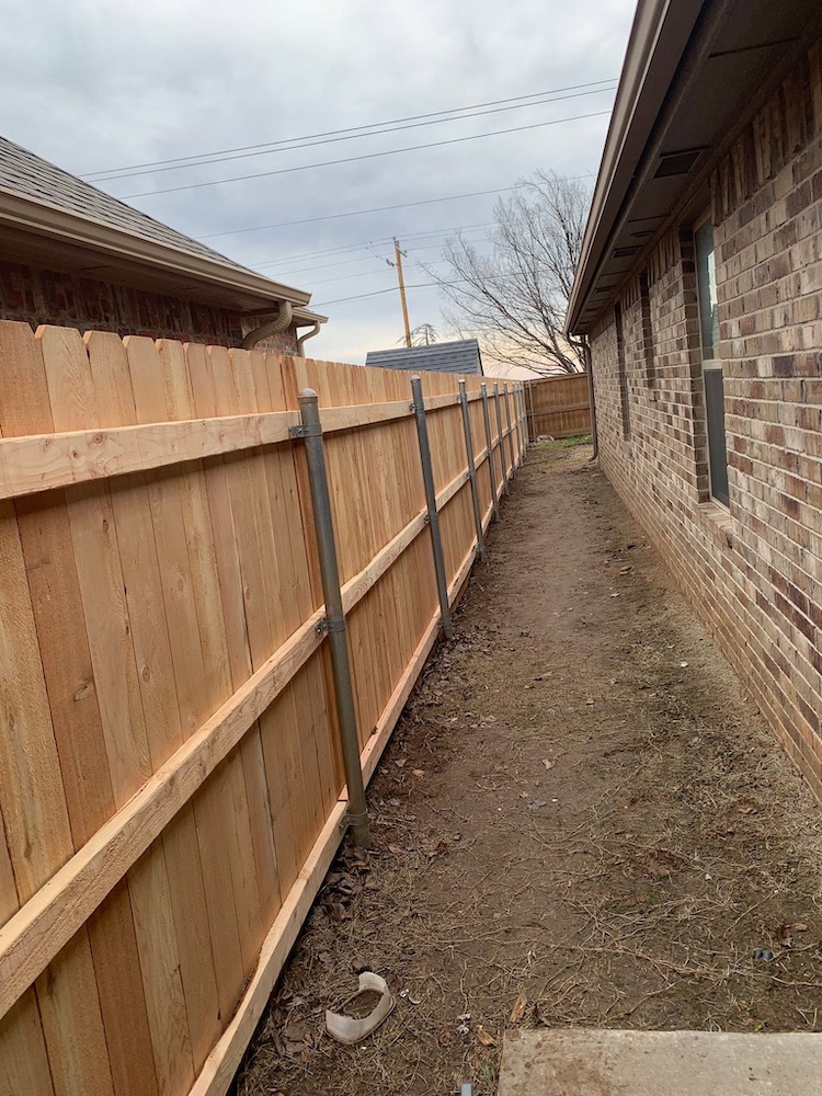 Outdoor cleanup and landscaping improvement in Newcastle, OK